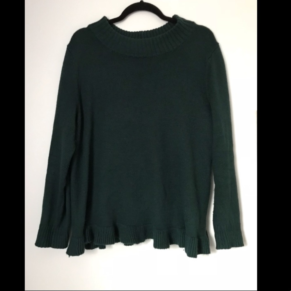 Ruffle hem sweater